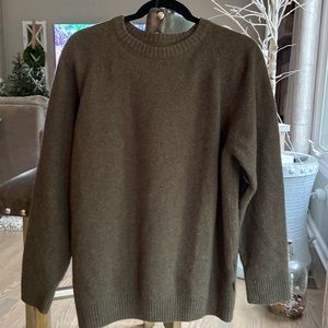 Barbour Sam Heughan Green Tartan Wool Crewneck Long Sleeve Sweater Mens‎ Size L